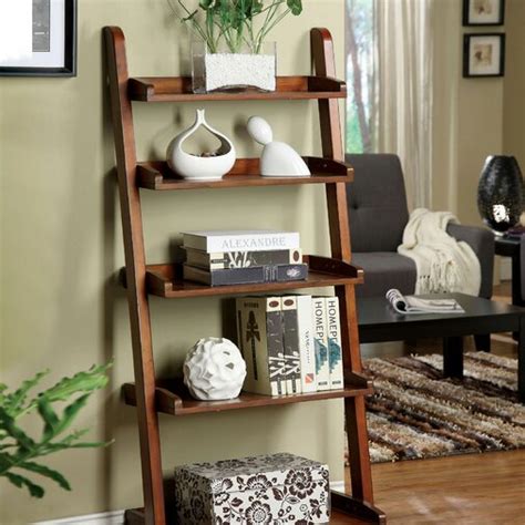 Gracie Oaks Futch Shelf Ladder Bookcase Wayfair