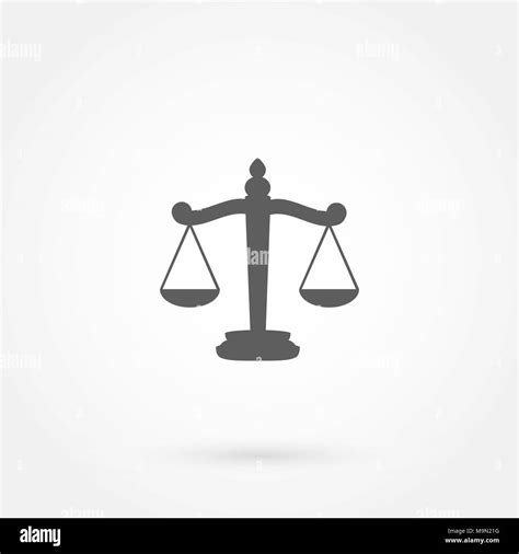 Scales Of Justice Icon Stock Vector Image And Art Alamy