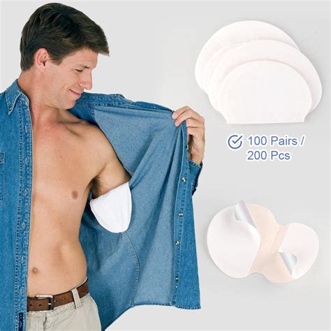 200pcs 100pairs Disposable Underarm Sweat Pads For Clothing Anti Sweat