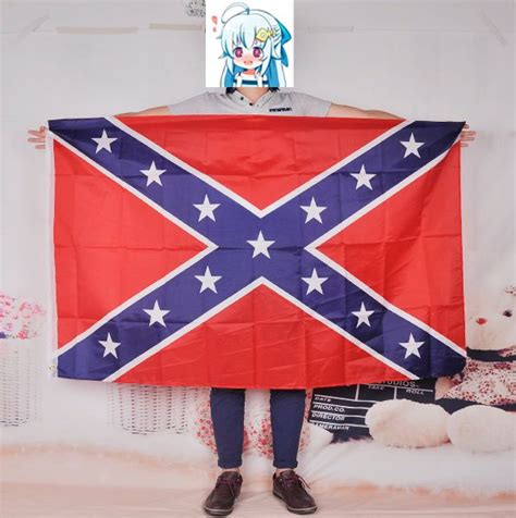 2017 Confederate Rebel Flag Civil War Flag Two Sides Printed Flag Usa