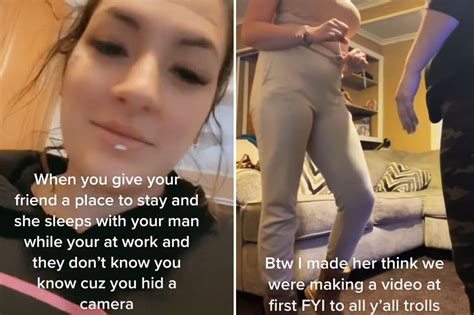 woman catches best friend getting intimate with husband on a secretly planted camera