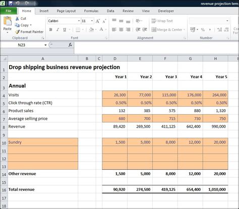 Using historical data, a model. Drop Shipping Business Revenue Projection | Plan Projections