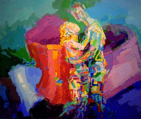 Couples Embrace Acrylic On Canvas 40 X 48 In Painting Art Canvas