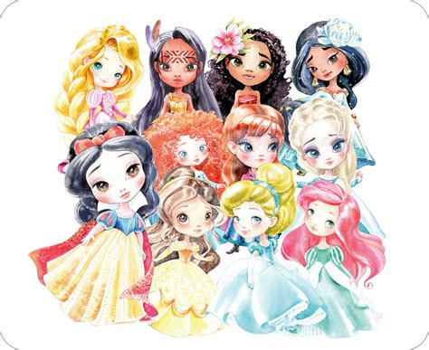 Kit Digital Princesas Disney Aquarela Elo7 Produtos Especiais
