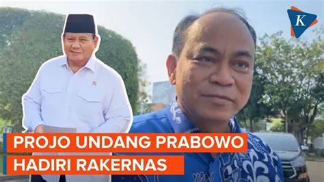 Projo Bakal Deklarasi Capres Inisial P YouTube