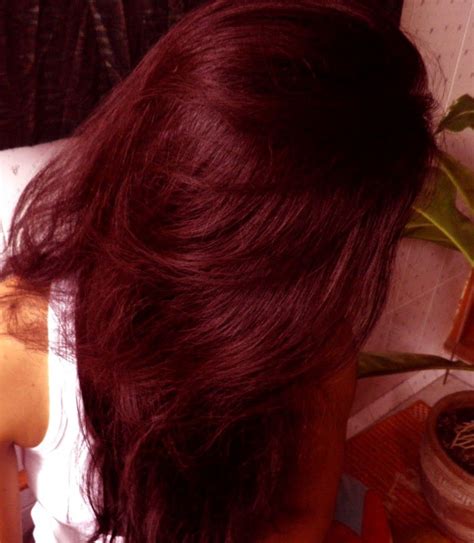 Similar to red wine or a maraschino cherry. Red Wine Hair Color Formula | Wine hair color, Wine red ...