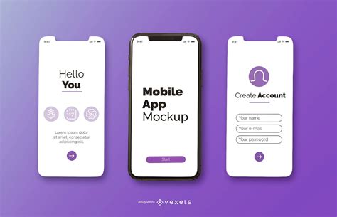 Free Mobile App Mockup Design Yellowimages Mockups