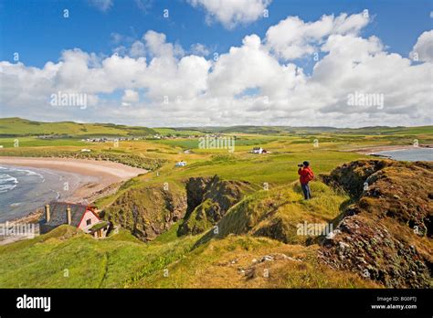 The View From Dunaverty Castle At Southend Kintyre Stock Photo Alamy