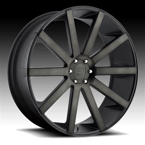 Dub Shot Calla S121 Machined Black Ddt Custom Wheels Rims Dub 1pc