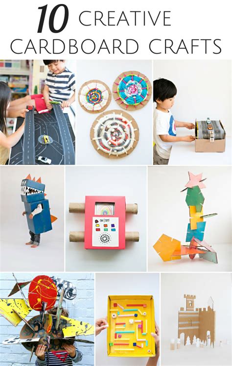 10 Creative Ways To Recycle Cardboard Into Kids Crafts
