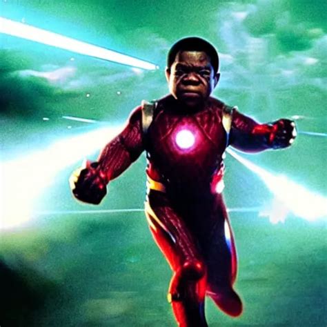 Krea Gary Coleman As A Powerful Superhero Shooting Lasers Out Of His