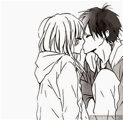 Anime Kissing Couple Hug Girl And Boy Love