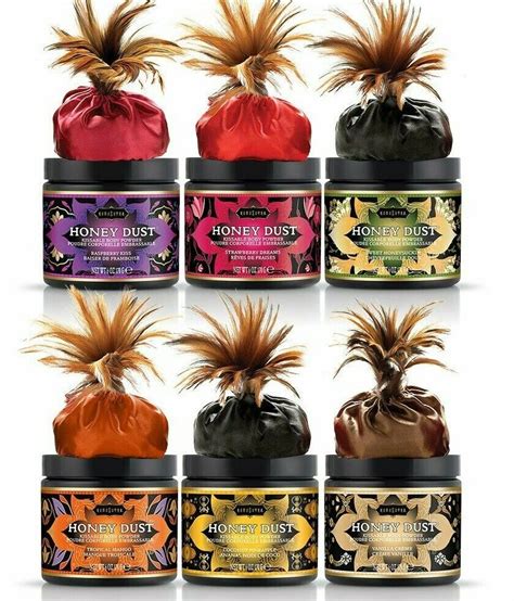 Kama Sutra Honey Dust Body Powder Flavored Edible Kissable Delicious 6