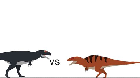 Acrocanthosaurus Vs Giganotosaurus Youtube