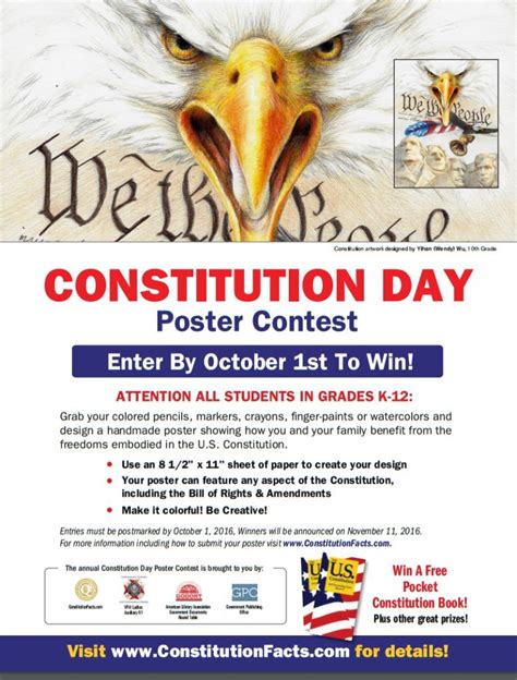 Constitution Day Poster Contest Us Only Art Starts