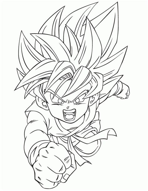 Dragonball z anime coloring page. Dbz Gogeta Coloring Pages - Coloring Home