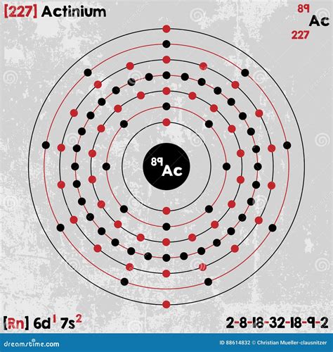 Element Of Actinium Stock Vector Illustration Of White 88614832