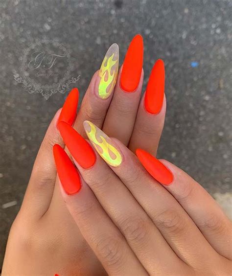 43 Of The Best Orange Nail Art Ideas And Designs Page 4 Of 4 Stayglam
