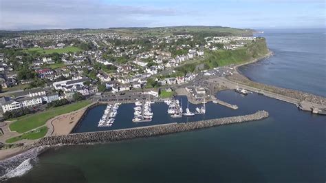 Drone Flight At Ballycastle Seafront And Harbour Youtube