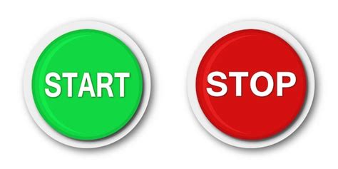 Person Pressing Start Button Free Vector