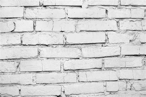Background Brick Wall Whitewashed White Paint Stock Photo Image Of