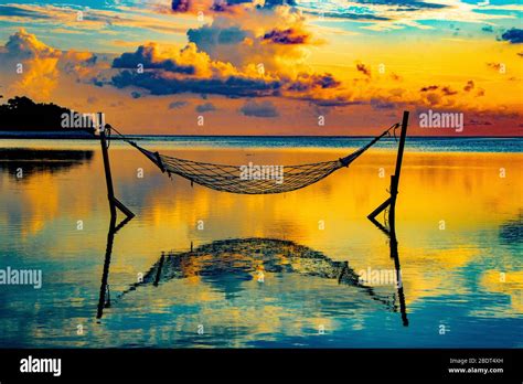 Maldives Addu City Sunset View From The Beautiful Beach Of Wavesound