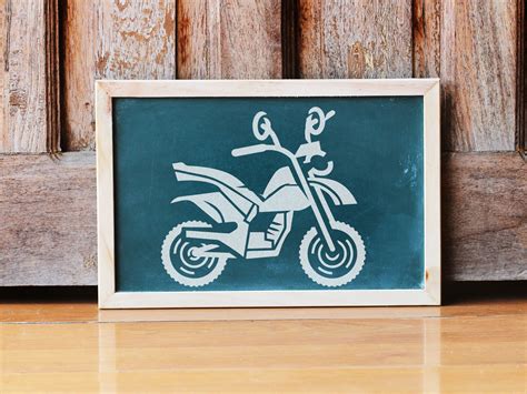Motorcycle Motorbike Stencil Art And Wall Stencil Stencil Giant