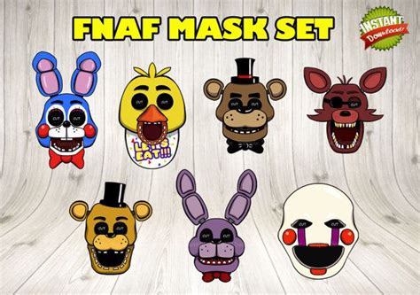Five Nights At Freddys Masks Five Nights At Freddys Photo Booth Prop