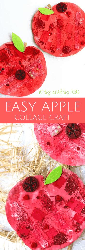 Easy Apple Collage Craft Arty Crafty Kids