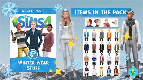 I Review Winter Wear Stuff A Fan Made Pack The Sims 4 Youtube