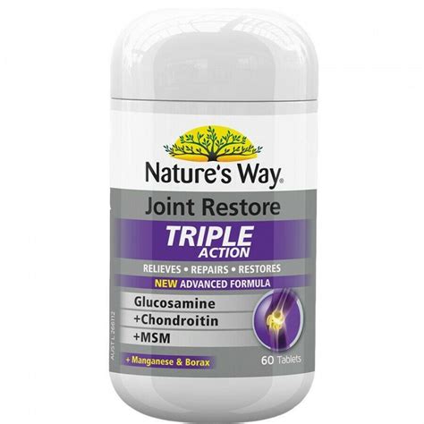 Natures Way Joint Restore Triple Action 60s Glucosamine Chondroitin