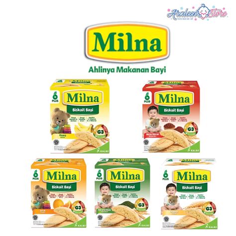 Jual Milna Biskuit Bayi Biskuit Anak Cemilan Bayi Mpasi 130 Gr Mulai