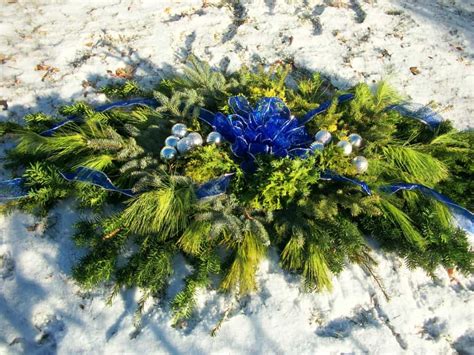 Ivalu Brandt Winter Artificial Flowers For Graves Artificial Flowers For Grave Amazon Co Uk