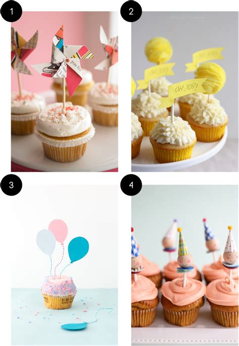 Inspiration Diy Cupcake Topper Ideas Shelley Makes