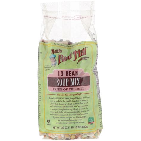 Bob's red mill unbleached white all purpose flour, 2.27kg. Bob's Red Mill, 13 Bean Soup Mix, 29 oz (822 g) - iHerb