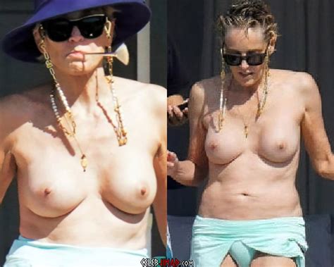 Sharon Stone Shows Off Her Nude Tits At Years Old Imagedesi Sexiz Pix