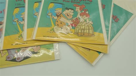 6x Vintage The Flintstones Dennys Fun Book Comics Hanna Barbera Crisp