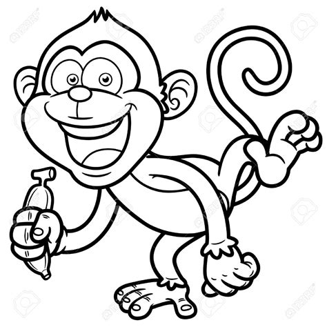 Best Monkey Outline 16613