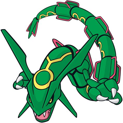 Rayquaza Official Artwork Gallery Pok Mon Database