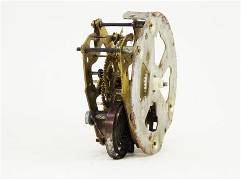 Mechanism Clock Repair Alarm Clock Parts Clock Gears Brass Etsy