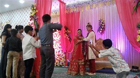 Grand Wedding Jaimala Vermala Garland Ceremony Traditional Marriage