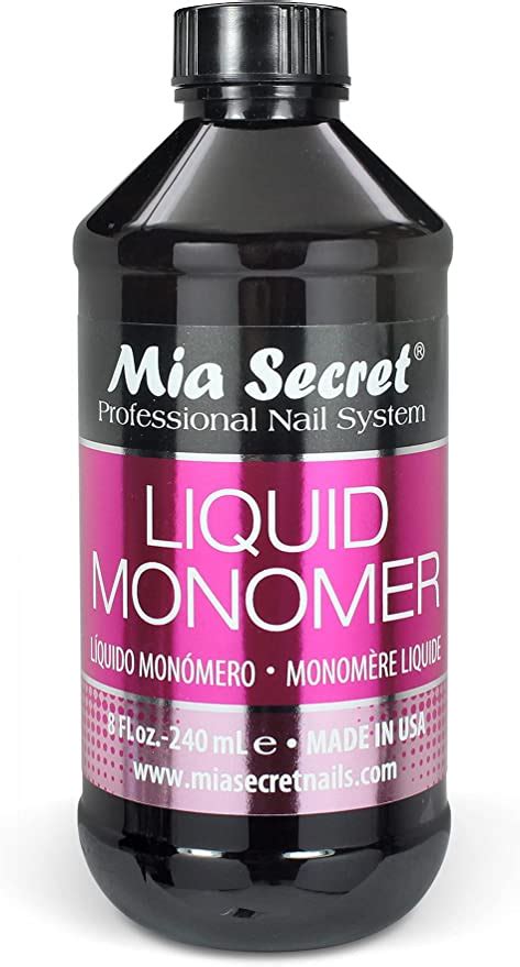 Mia Secret Liquide Acrylique Monomère Professionnel 240 Ml 237 Ml