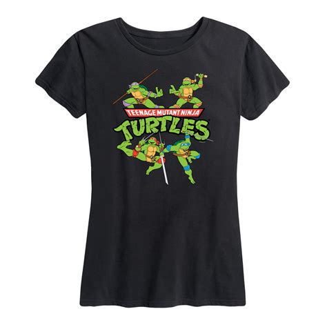 Teenage Mutant Ninja Turtles Womens Short Sleeve Graphic T Shirt