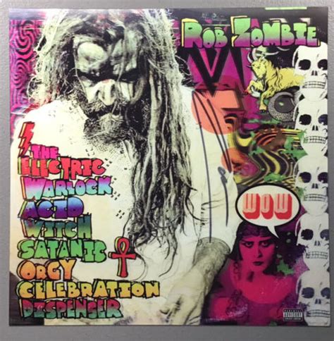 Rob Zombie Signed Electric Warlock Acid Witch 3 D Lenticular 12x12 Album Flat Ebay