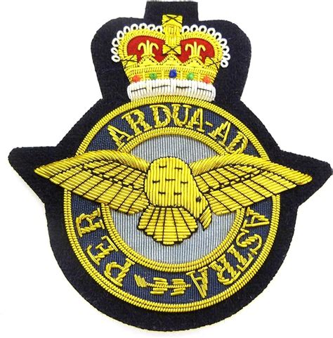 Raf Royal Air Force Deluxe Blazer Badge Qc Uk Clothing