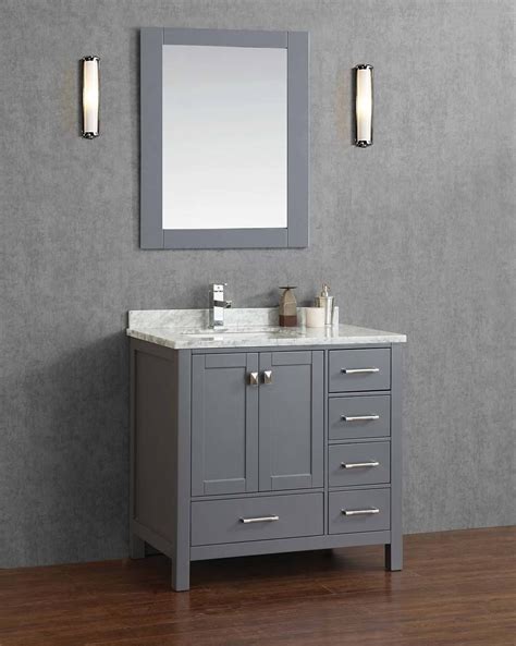 Do you suppose hickory bathroom vanity menards appears nice? Keywest 36" Bathroom Vanity Gray | 36 bathroom vanity ...