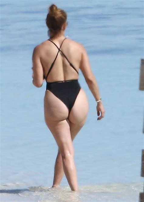 Jennifer Aniston Black Bikini Thong Telegraph