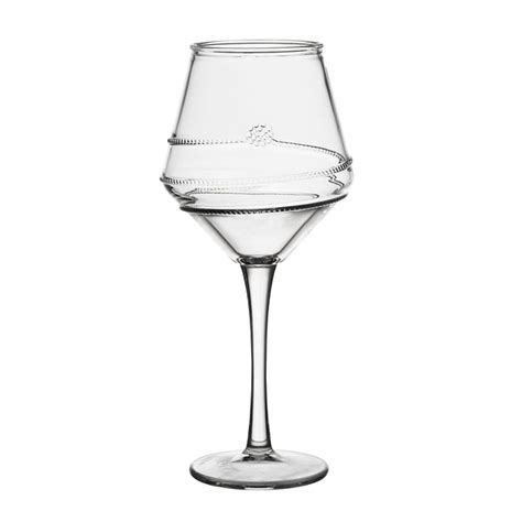 Amalia Clear Acrylic Wine Glass Over The Moon