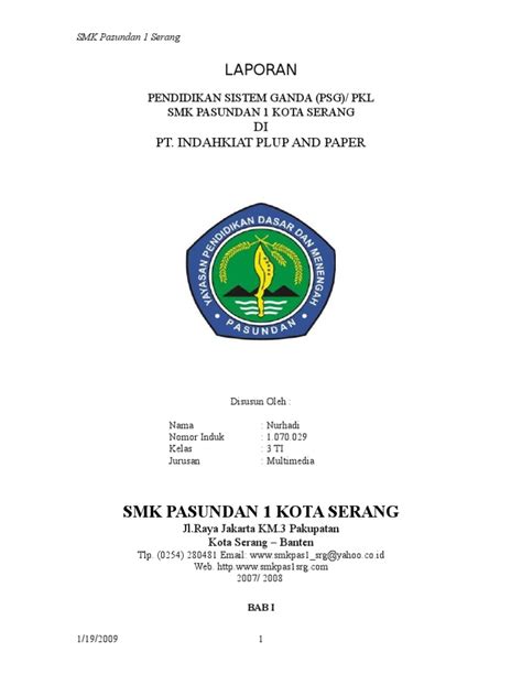 Intinya, contoh laporan pkl smk yang saya buat ini bersifat universal, ya dengan catatan kamu harus menyesuaikan terlebih dahulu dengan jurusan dan instansi tempat kamu prakerin, ya. Contoh Cover Laporan Pkl Smk Tkj - Seputar Laporan