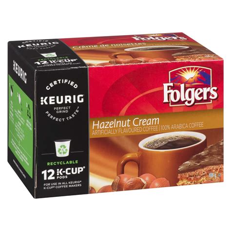 Folgers Hazelnut Cream K Cup Coffee Pods 12 Count Powell S Supermarkets